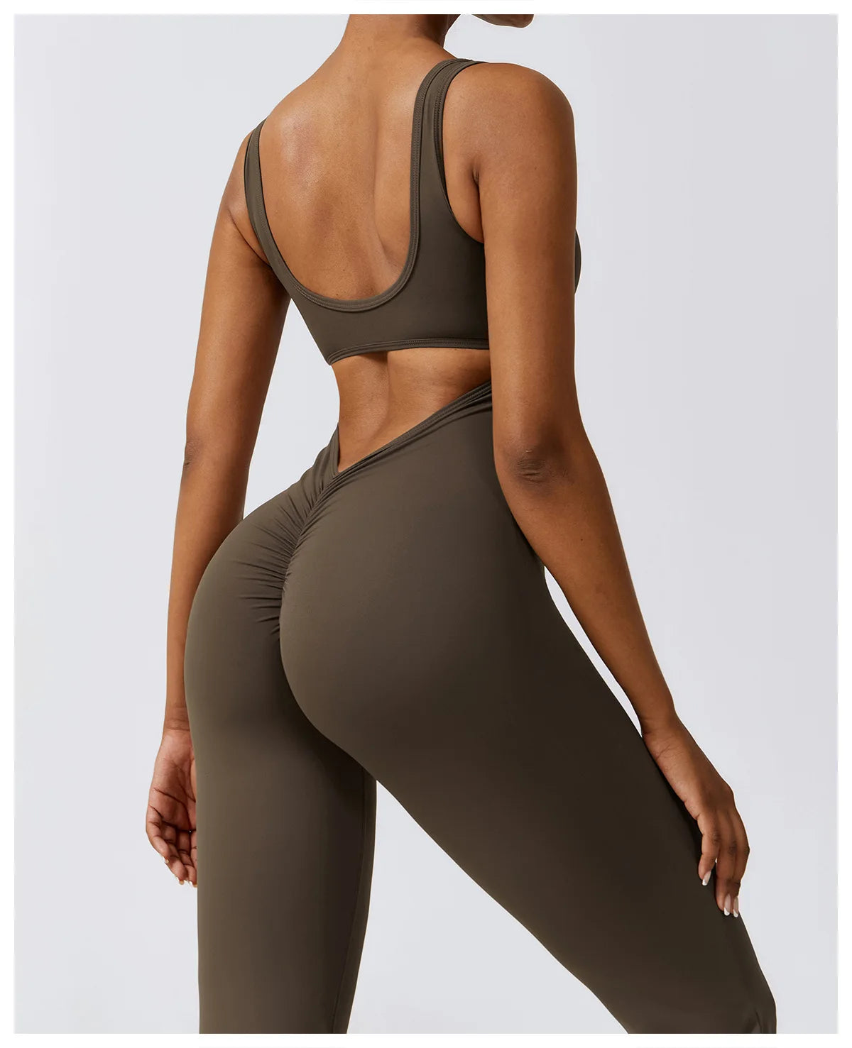 LuxeFit Flared Jumpsuit - W801