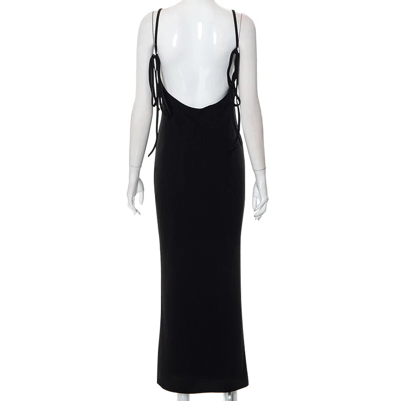 LuxeFit Backless Spring Dress - W806