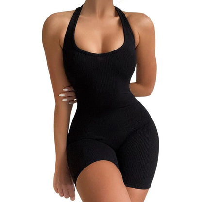 LuxeFit Sleeveless Romper - W805