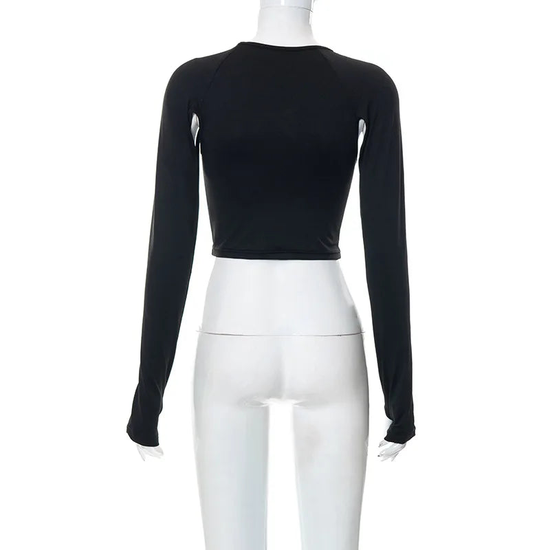 LuxeFit Long Sleeve Cropped Corset - W402